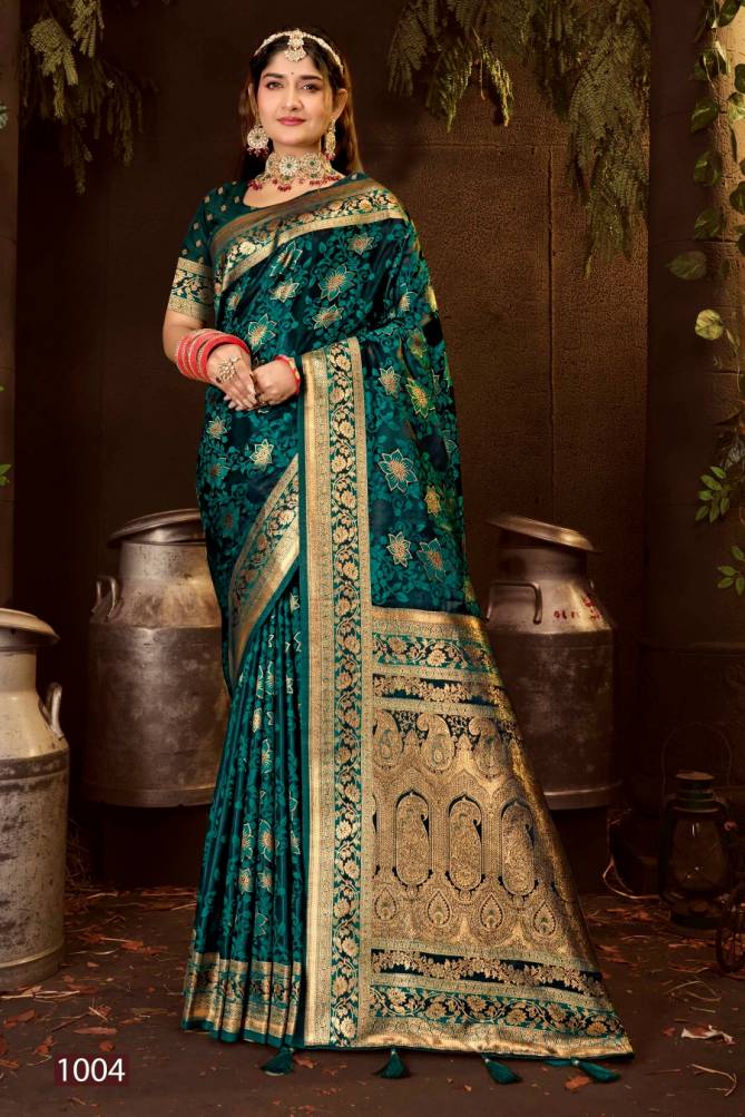 Royal Queen Vol 4 By Saroj Soft Satin Silk Designer Saree Wholesale Shop In Surat
